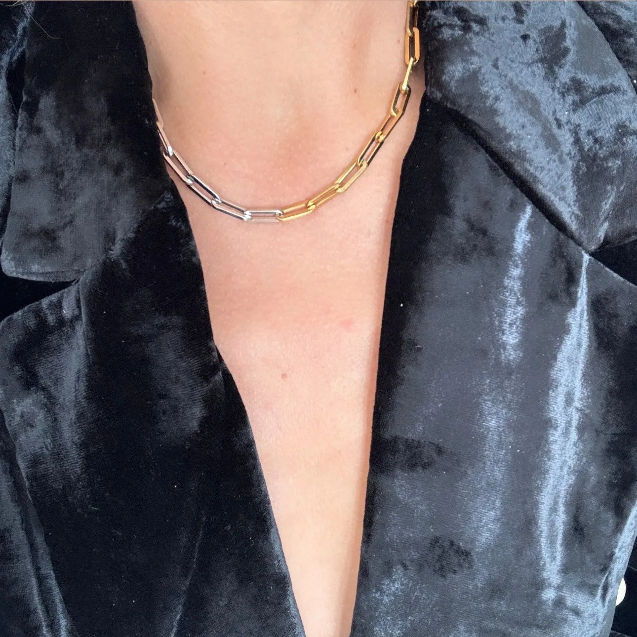 Double Tone Necklace