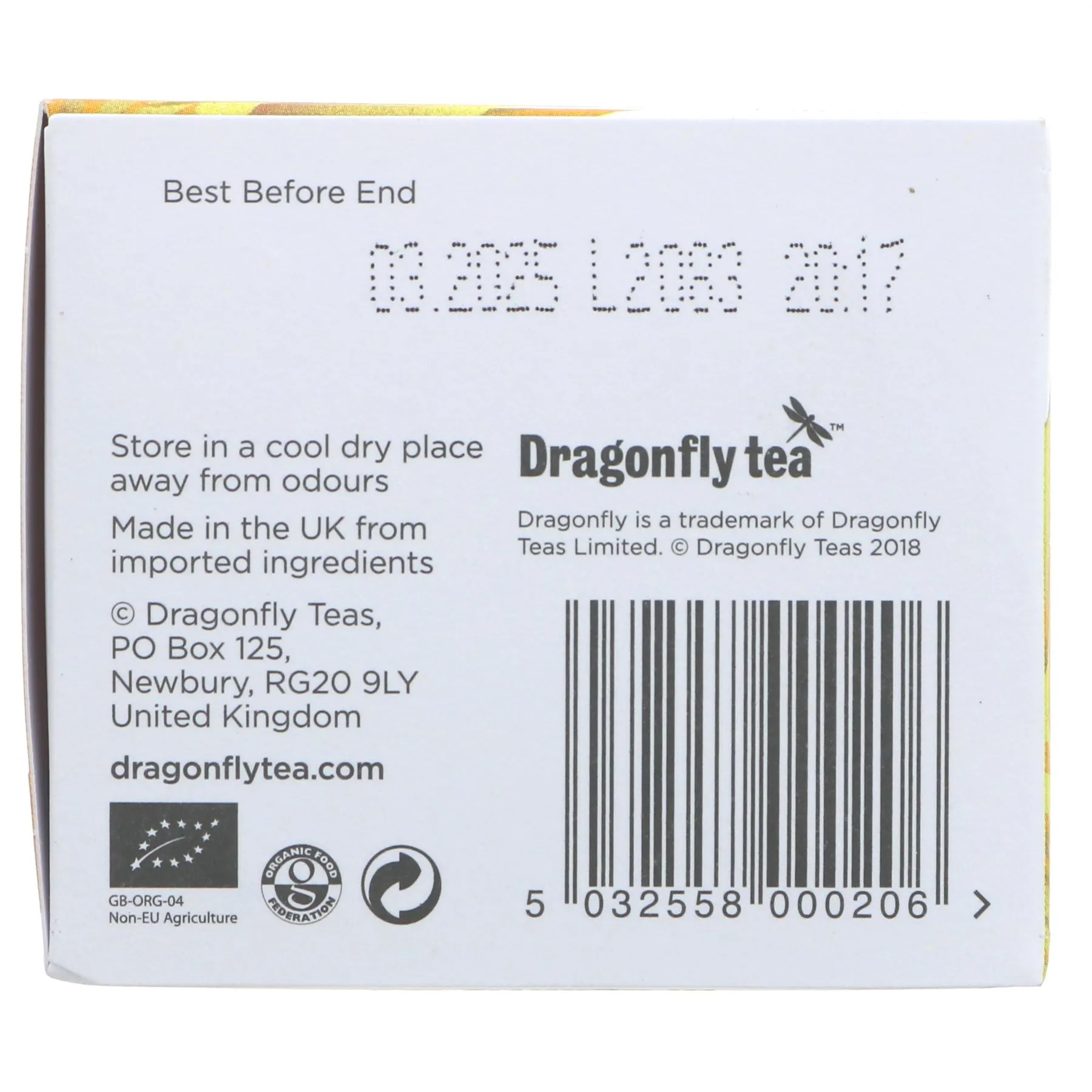 Dragonfly Tea | Mountain Honeybush Tea - Caffeine Free Tea | 20 bags