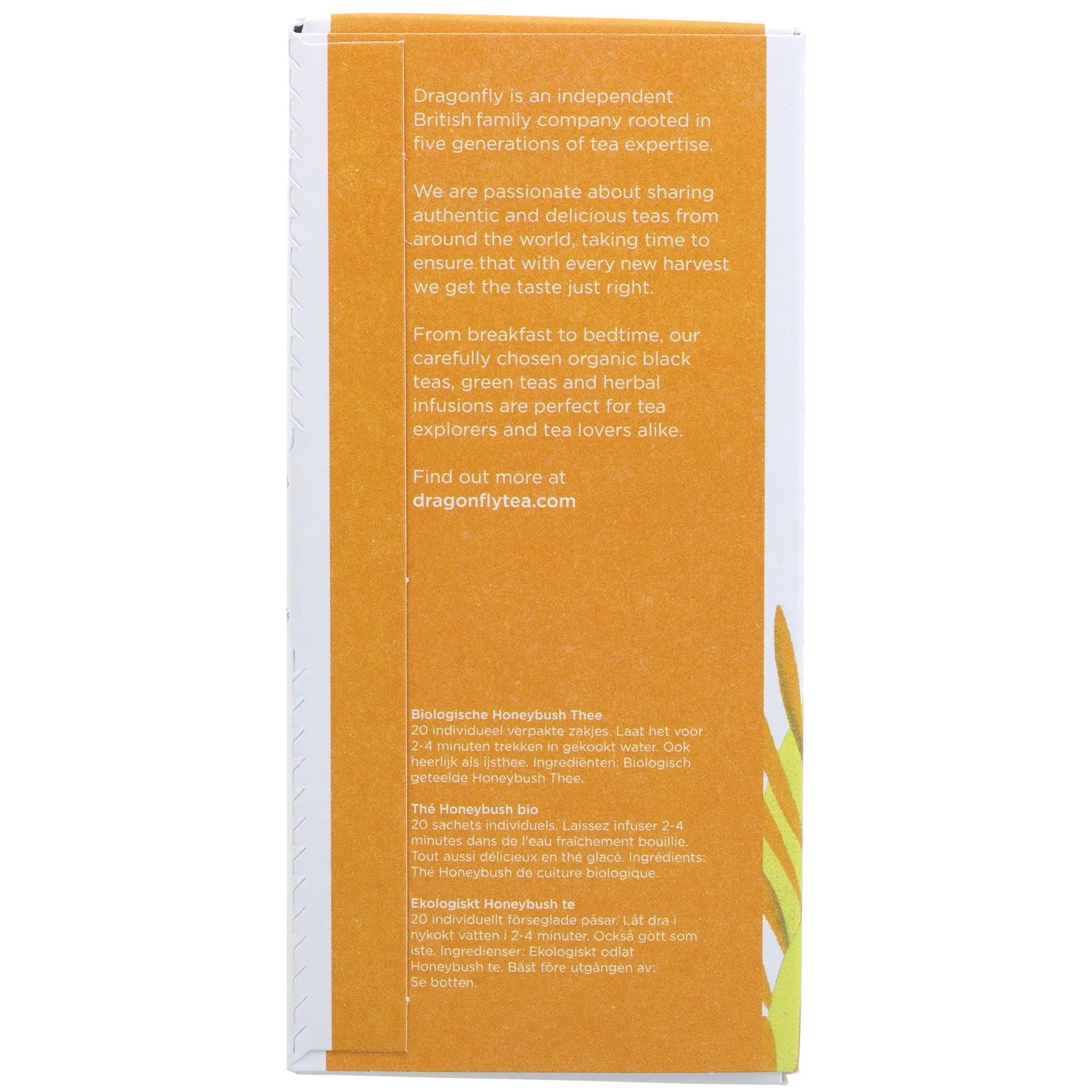 Dragonfly Tea | Mountain Honeybush Tea - Caffeine Free Tea | 20 bags