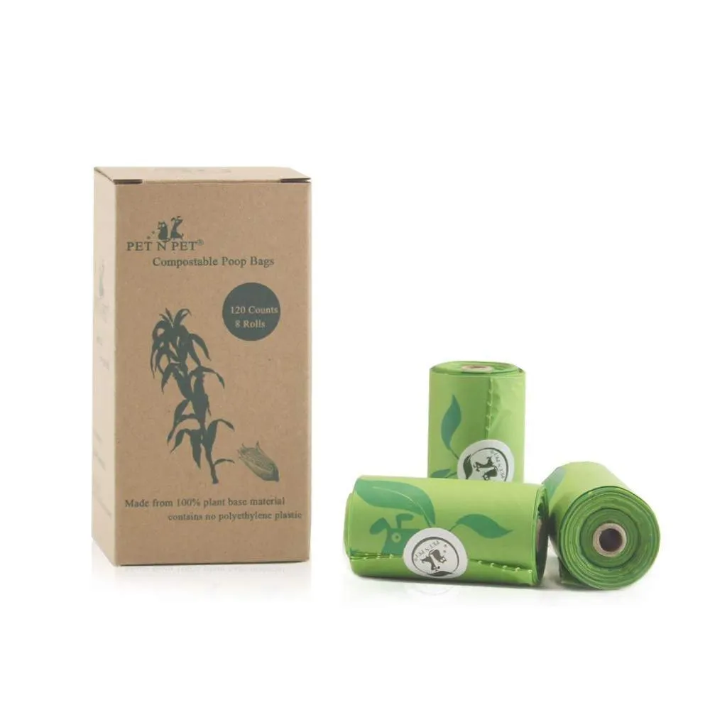 Eco-Friendly Green Dog Poop Bags