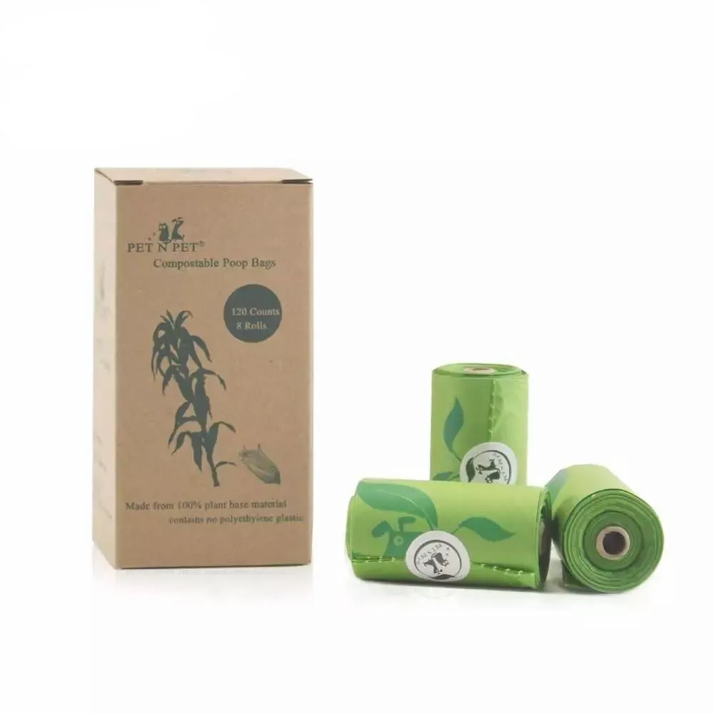 Eco-Friendly Green Dog Poop Bags