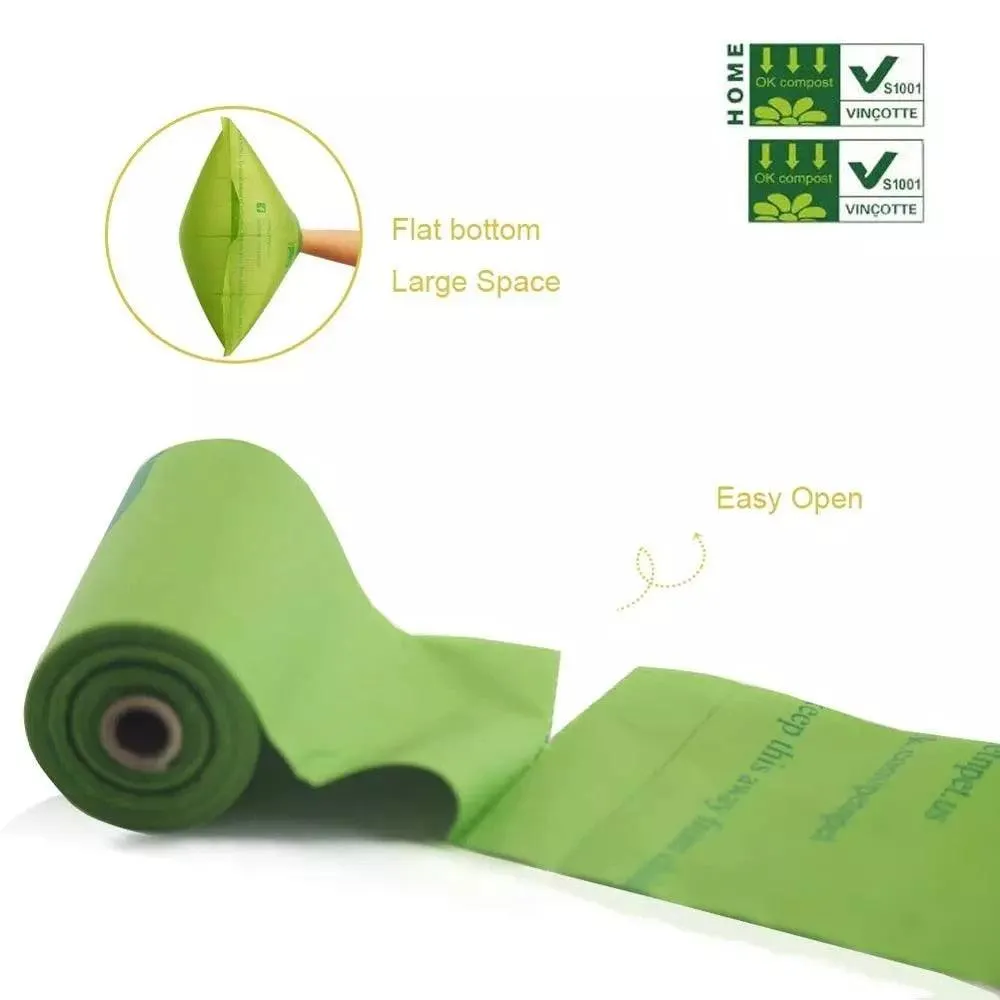 Eco-Friendly Green Dog Poop Bags