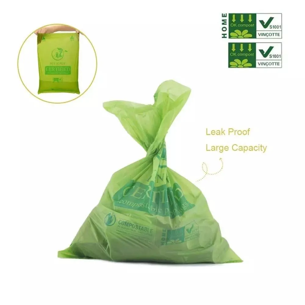 Eco-Friendly Green Dog Poop Bags