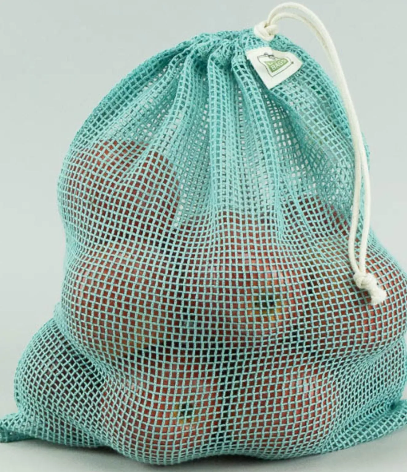 ECOBAGS® Organic Cotton Reusable Produce Bag- Washed Blue