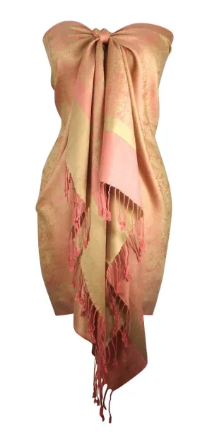 Elegant Vintage Two Color Jacquard Paisley