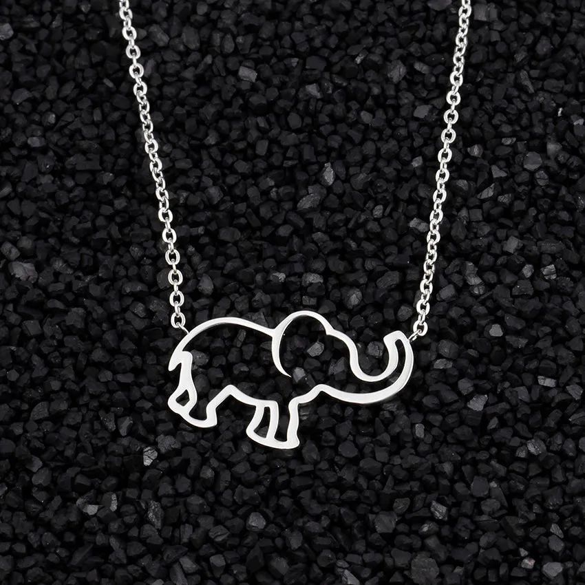 Elephant Pendant Necklaces