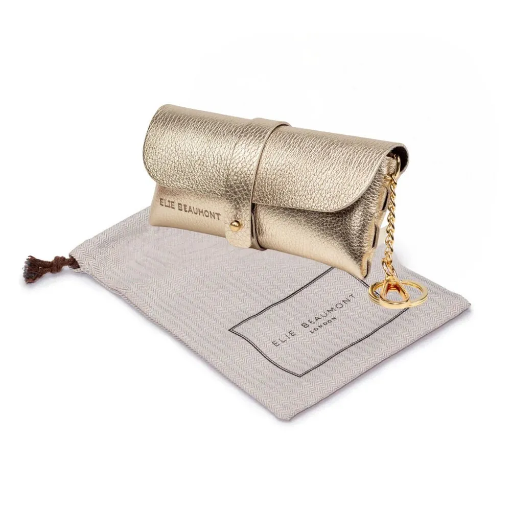 Elie Beaumont Spectacles/Sunglasses Case Gold