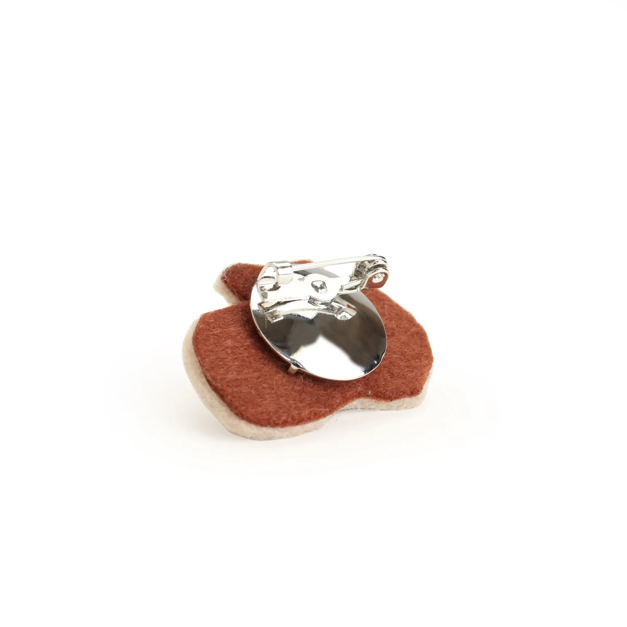 Embroidered Squirrel Brooch