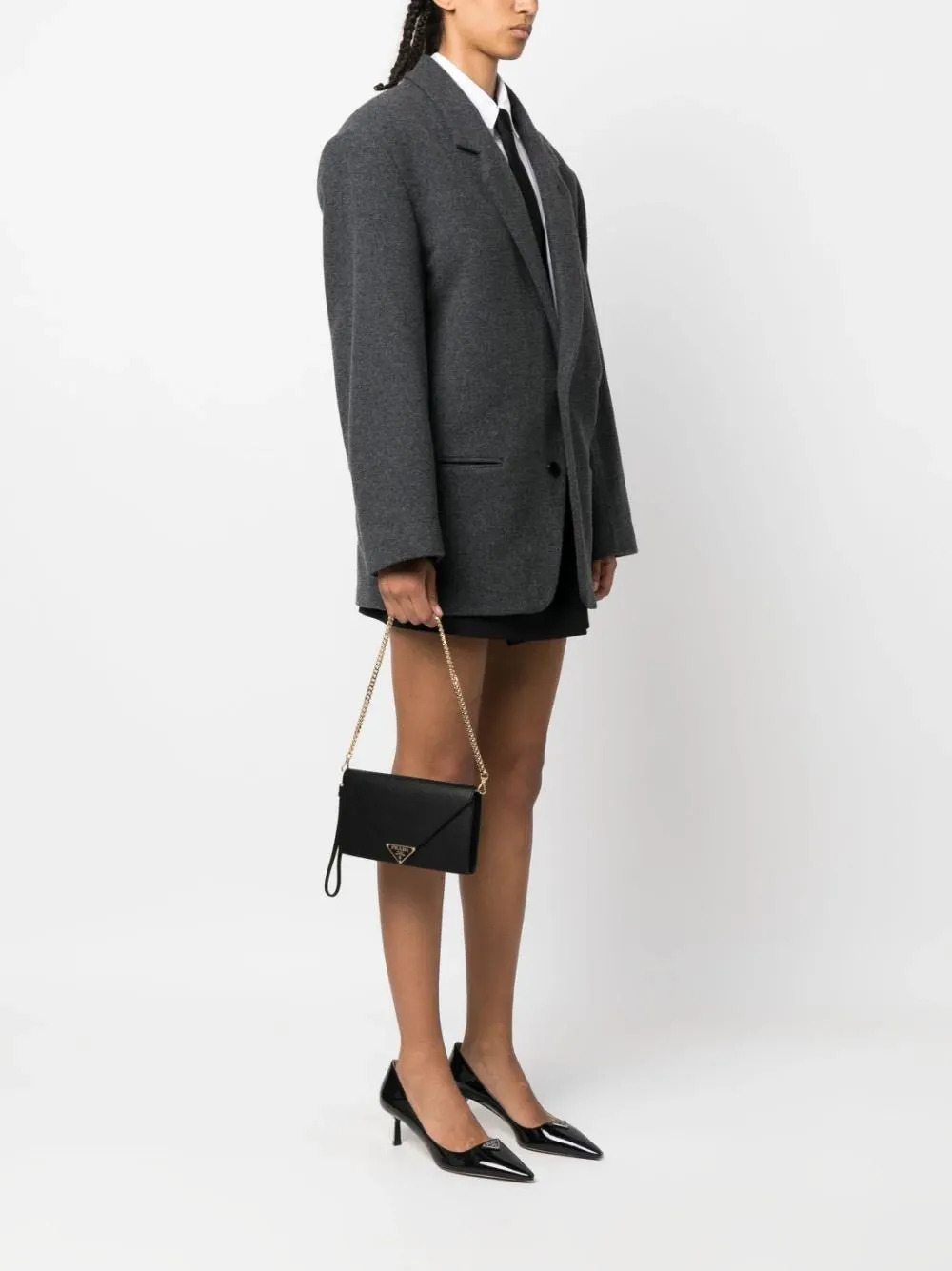 Envelope Leather Shoulder Bag