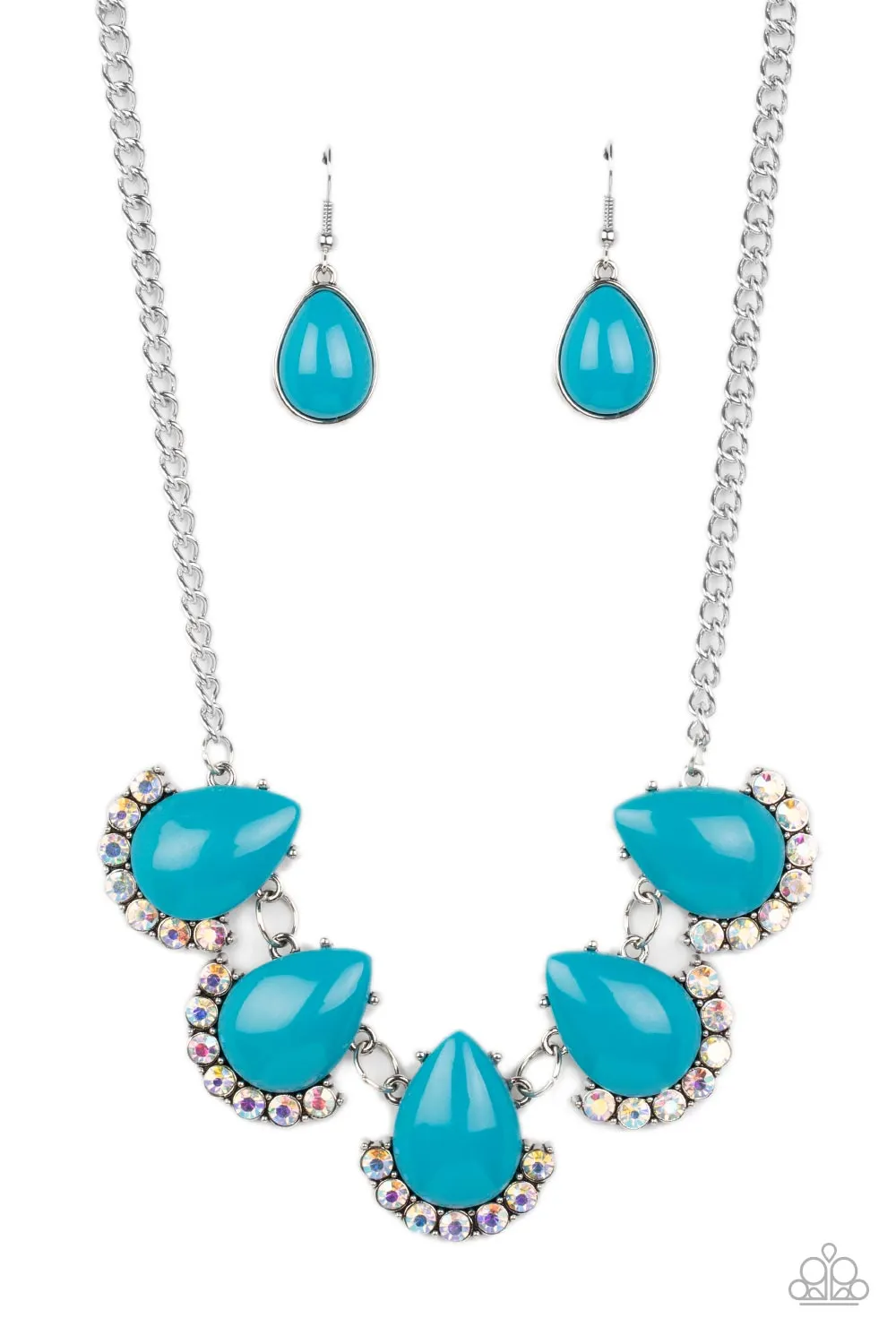 Ethereal Exaggerations - Blue Necklace  - Paparazzi Accessories