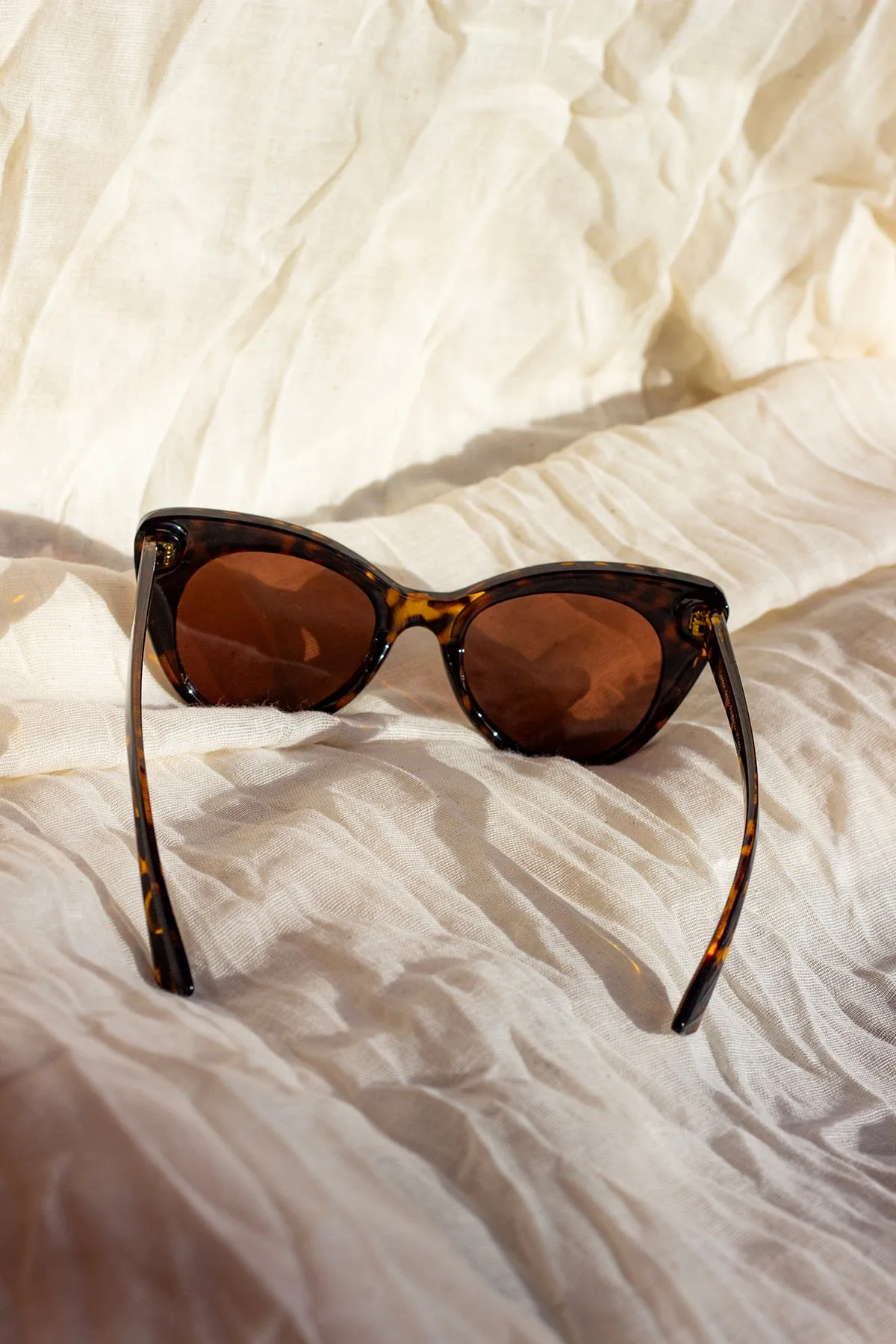 Exaggerated Front Lens Cat Eye Sunglasses