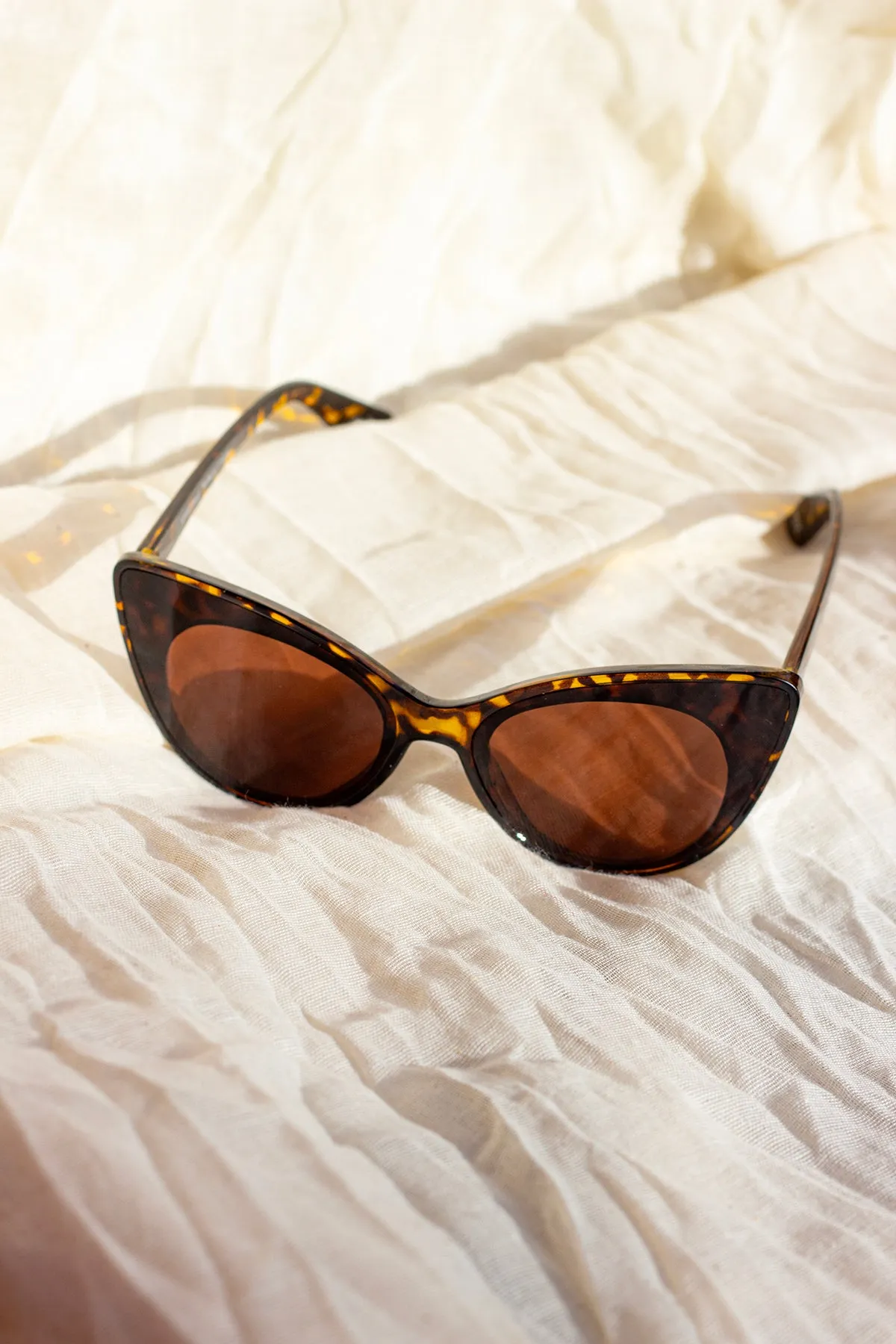 Exaggerated Front Lens Cat Eye Sunglasses