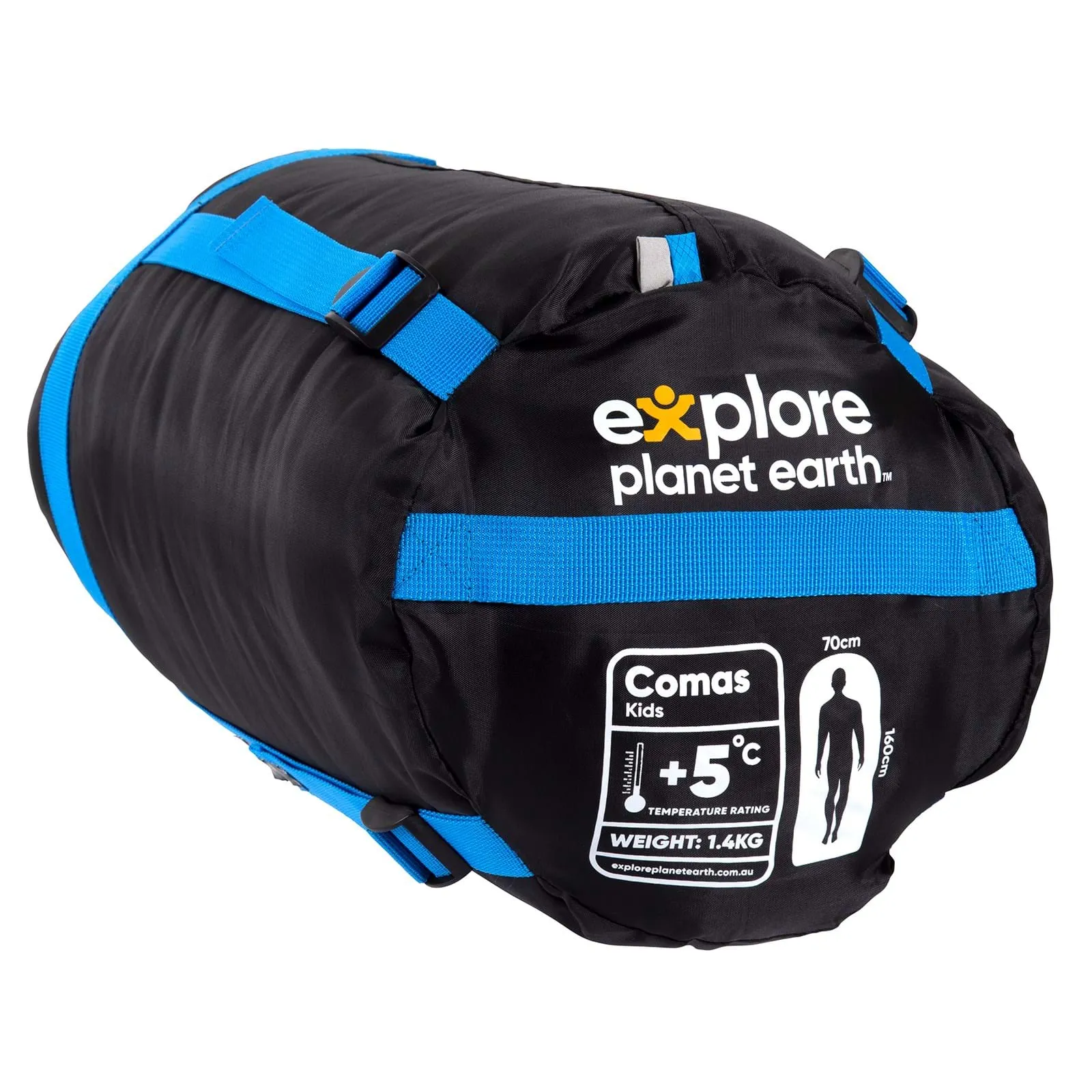 Explore Planet Earth Comas Kids Sleeping Bag Blue