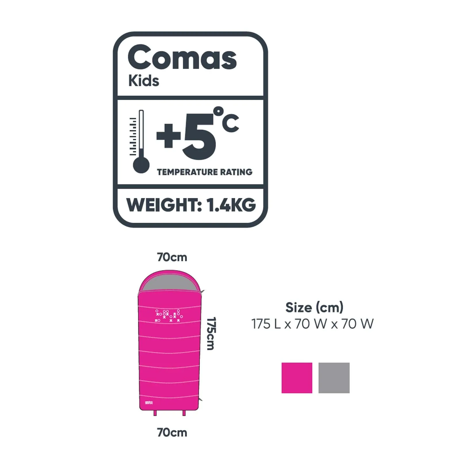 Explore Planet Earth - Comas Kids Sleeping Bag Pink