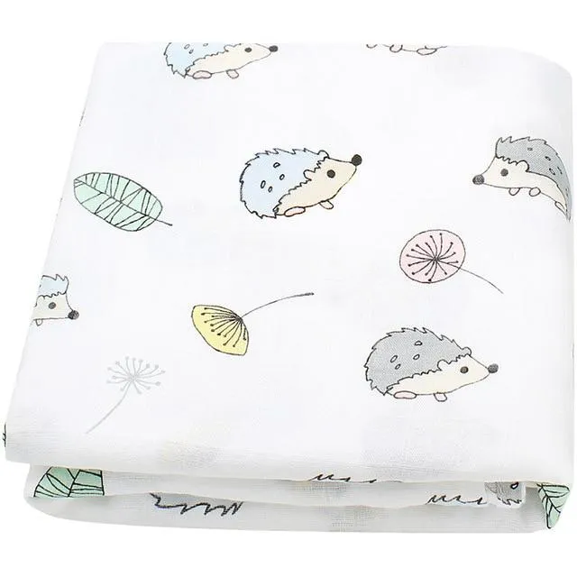 Extra Large Hedgehog Bamboo Muslin