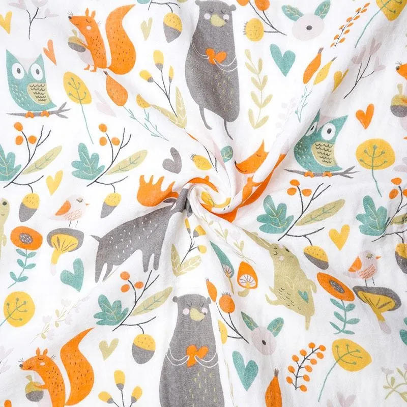 Extra Large Woodland Cotton Muslin