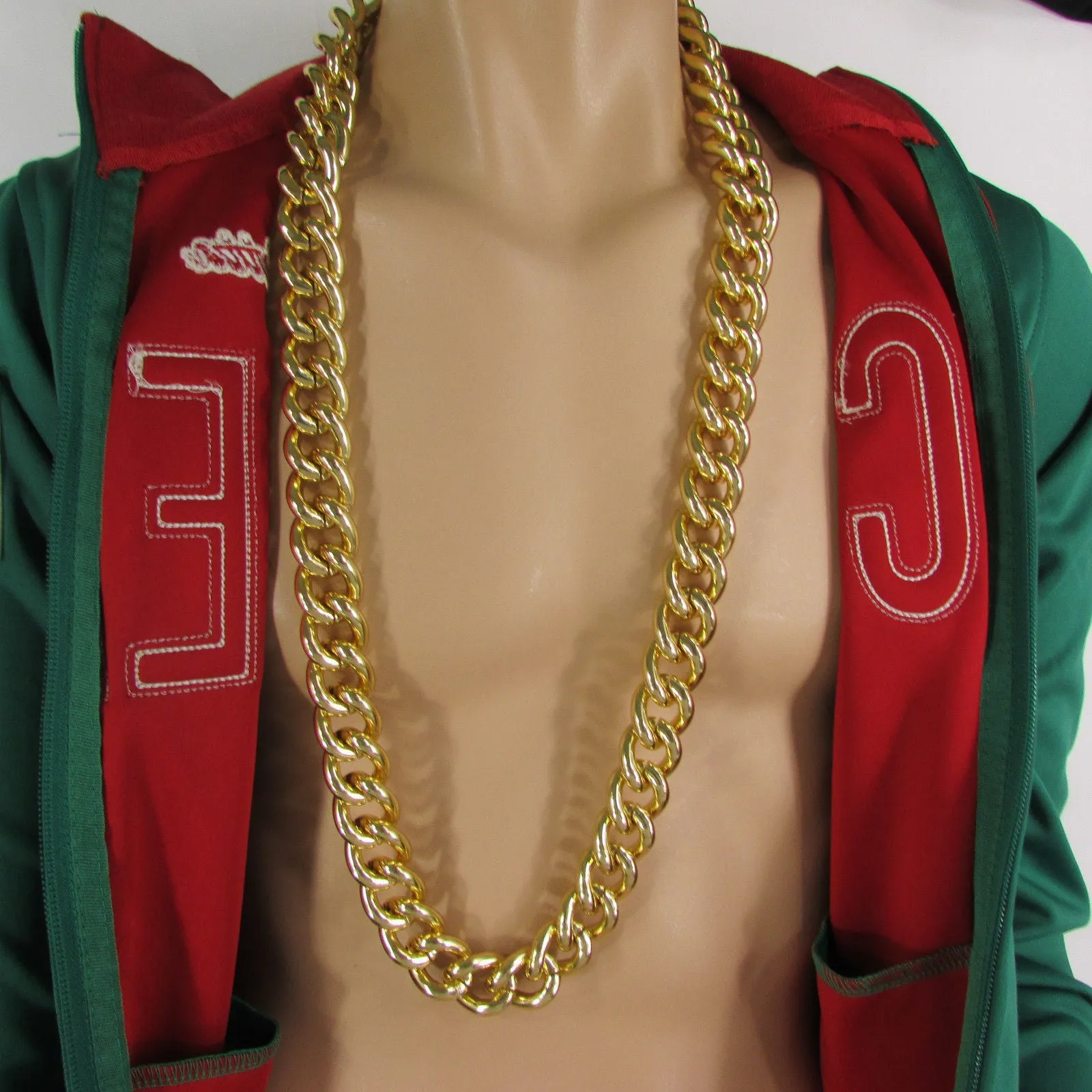 Extra Long Chunky Chain Link Necklace