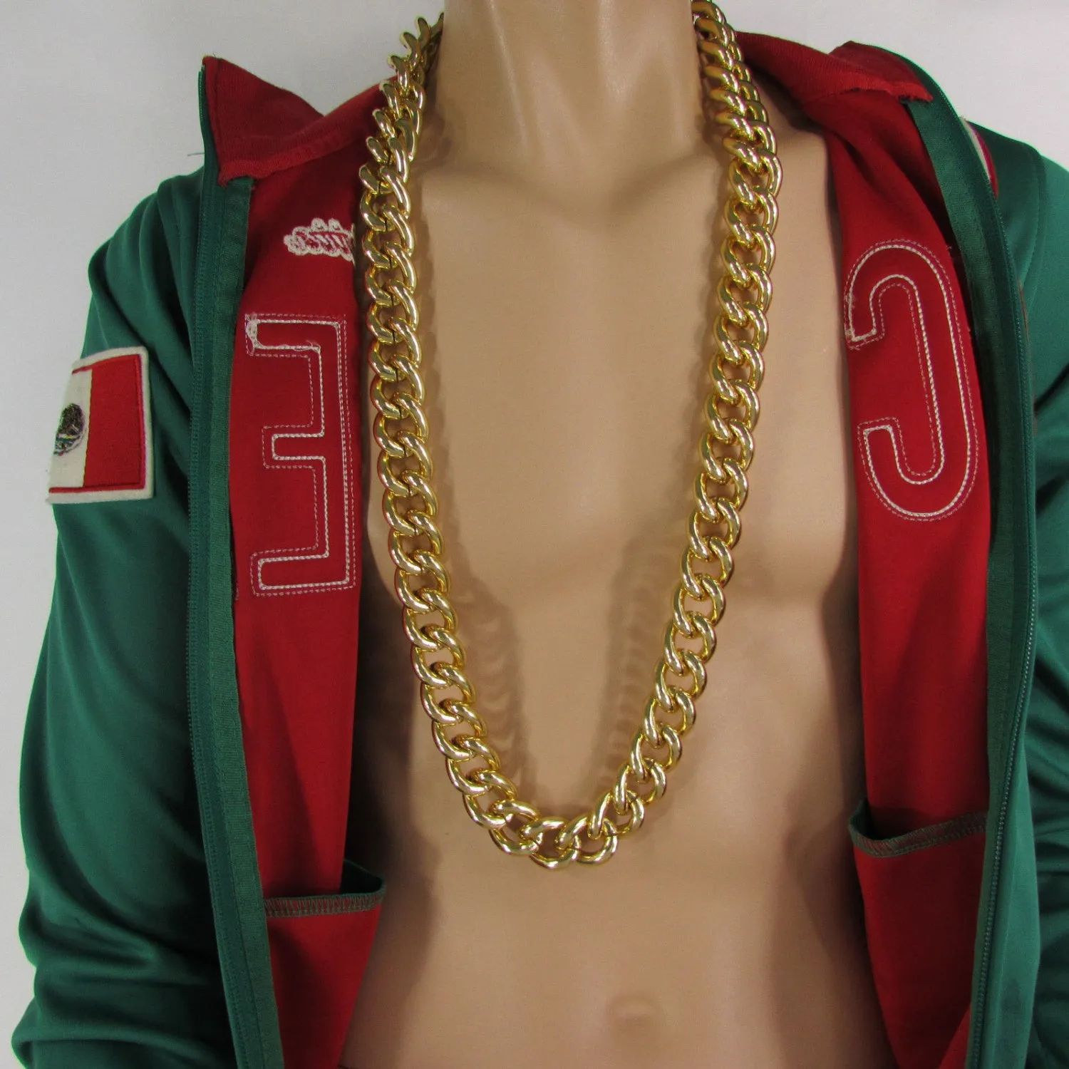 Extra Long Chunky Chain Link Necklace