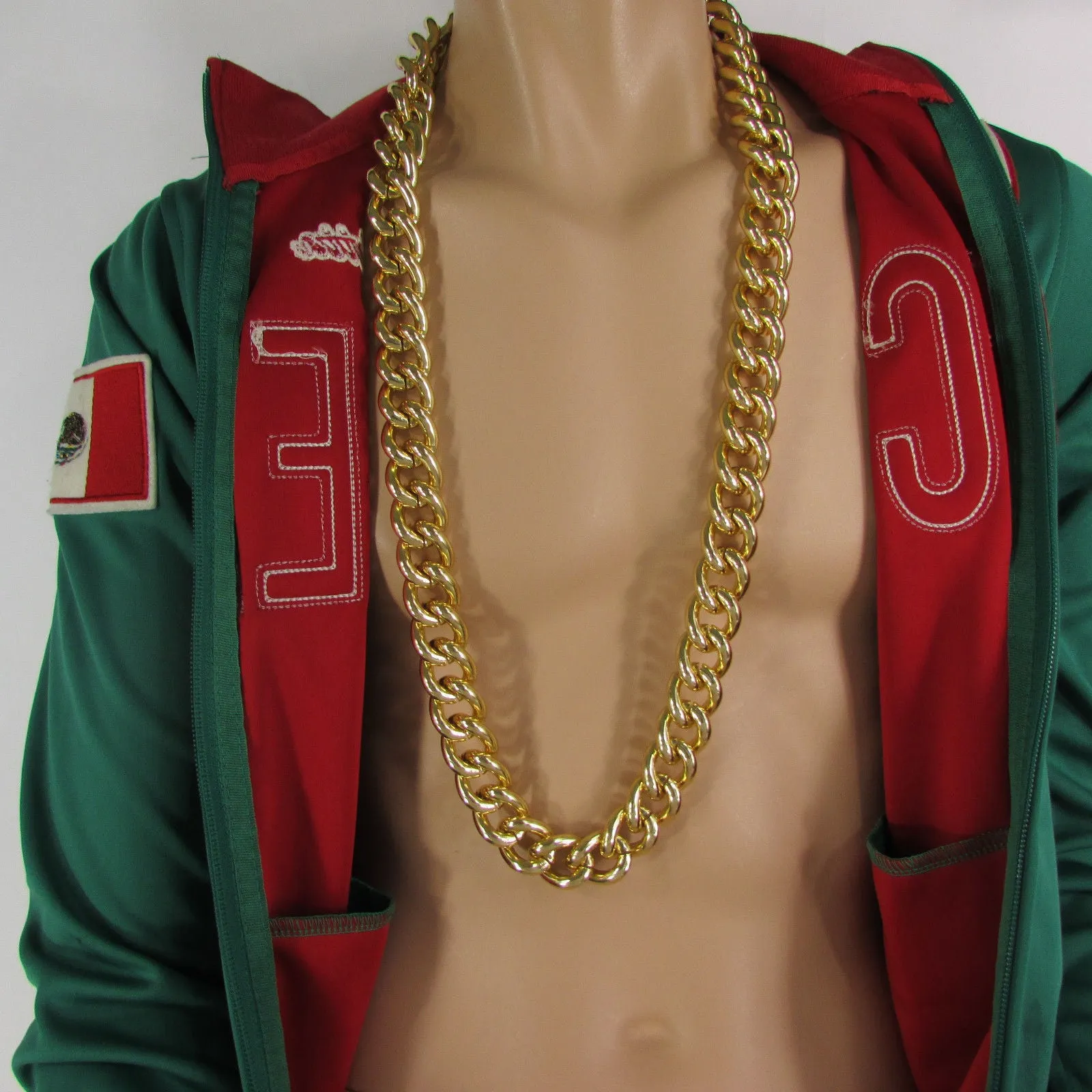 Extra Long Chunky Chain Link Necklace