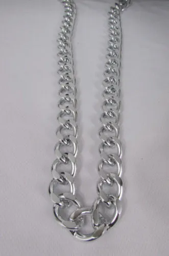 Extra Long Chunky Chain Link Necklace