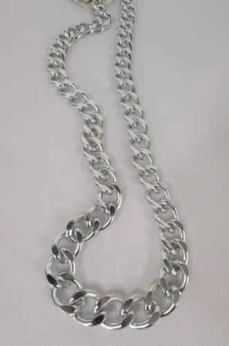 Extra Long Chunky Chain Link Necklace