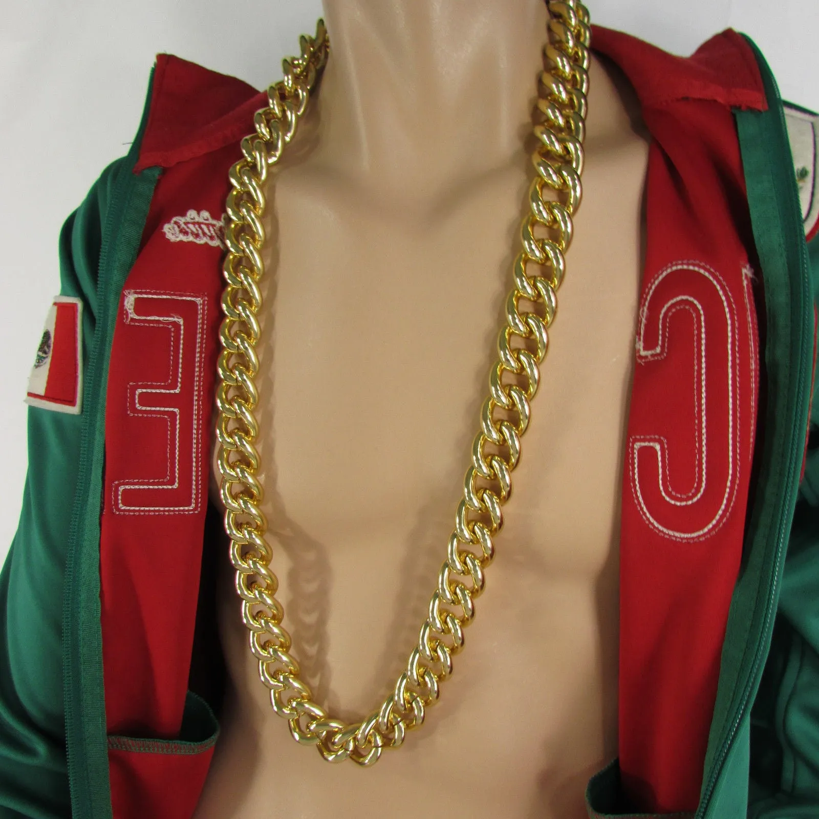 Extra Long Chunky Chain Link Necklace