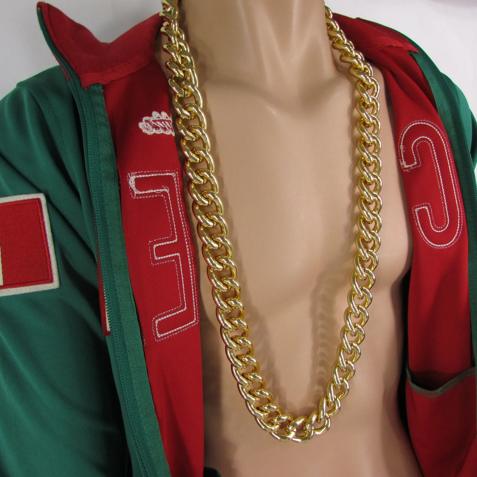 Extra Long Chunky Chain Link Necklace
