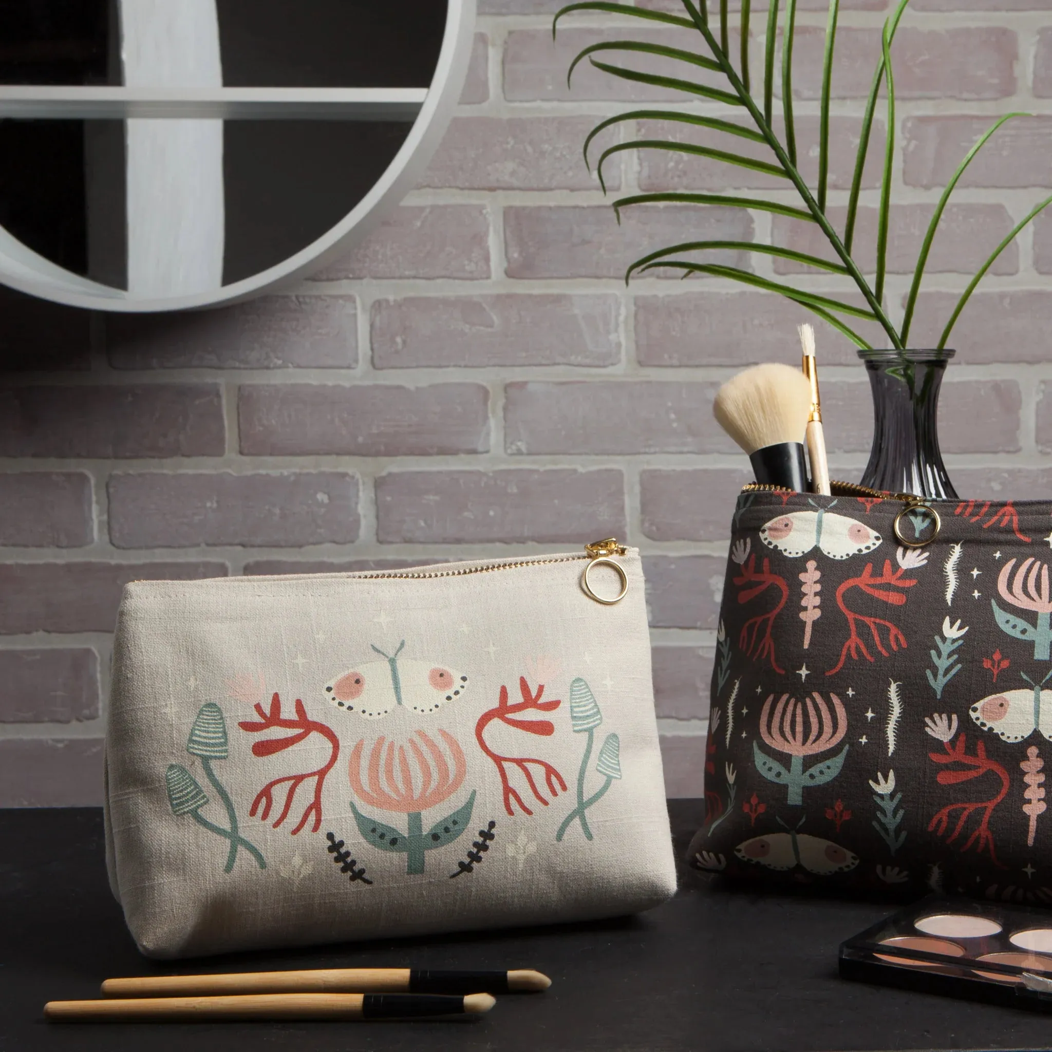 Far and Away Small Cosmetic Bag