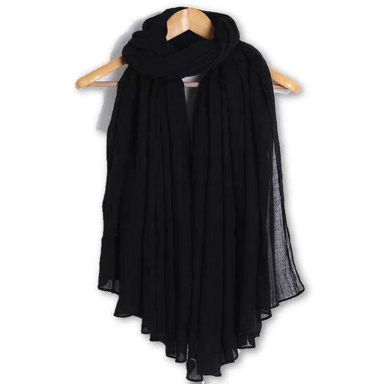 Fashion Women Cotton Scarves Soft Ladies Scarf Shawls Female Wraps pashmina hijab scarf muslim for women