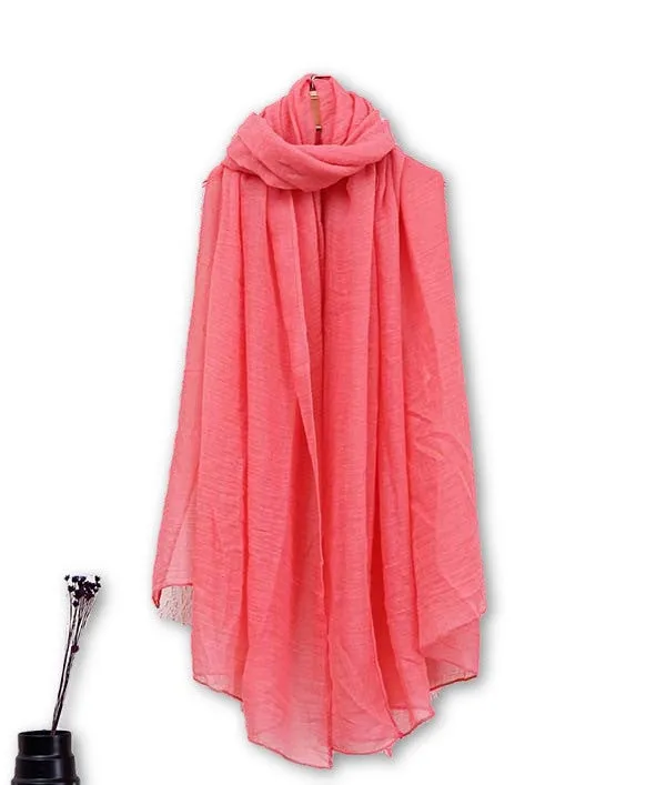 Fashion Women Cotton Scarves Soft Ladies Scarf Shawls Female Wraps pashmina hijab scarf muslim for women