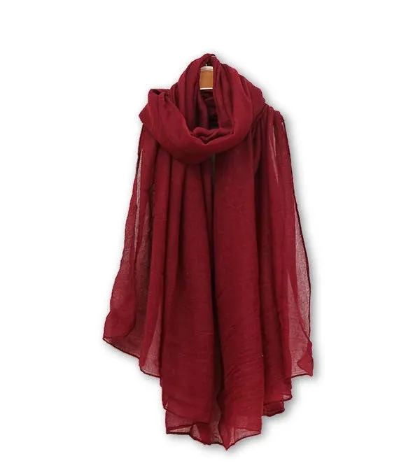 Fashion Women Cotton Scarves Soft Ladies Scarf Shawls Female Wraps pashmina hijab scarf muslim for women