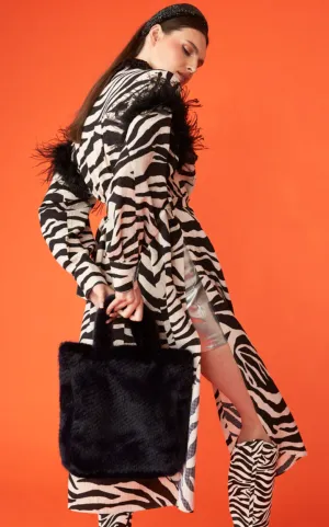 Faux fur Shopper