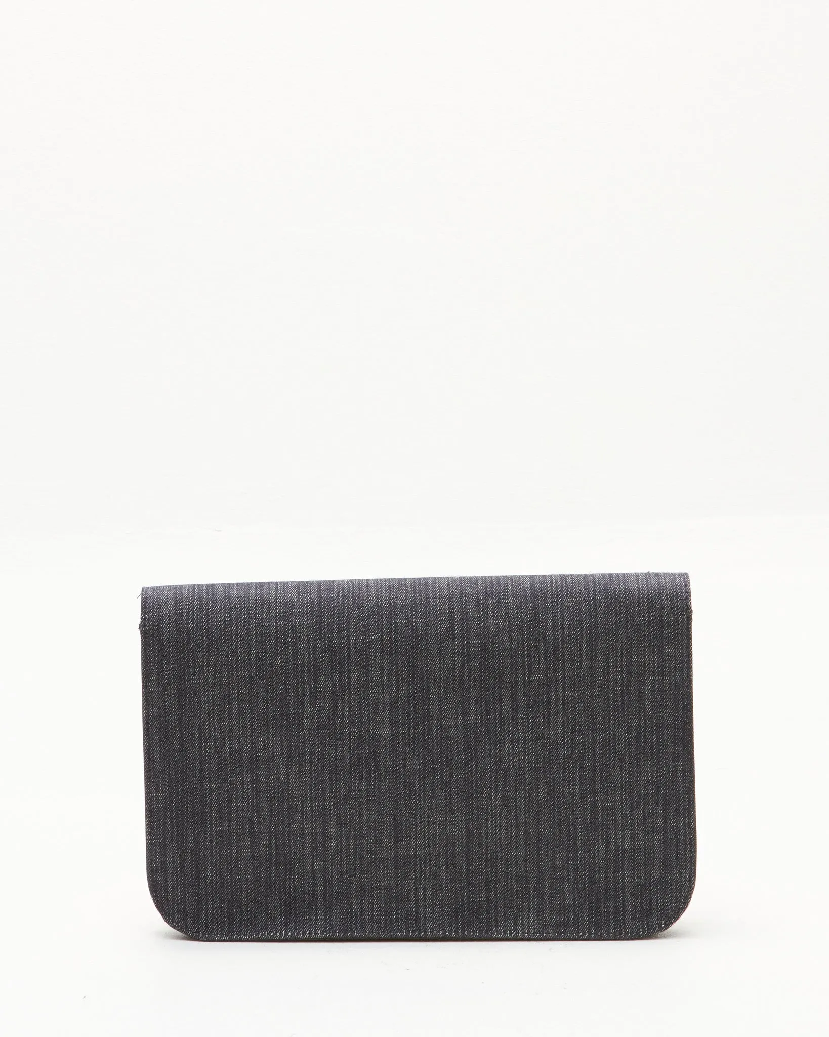 Fendi Denim Envelope Wristlet Clutch