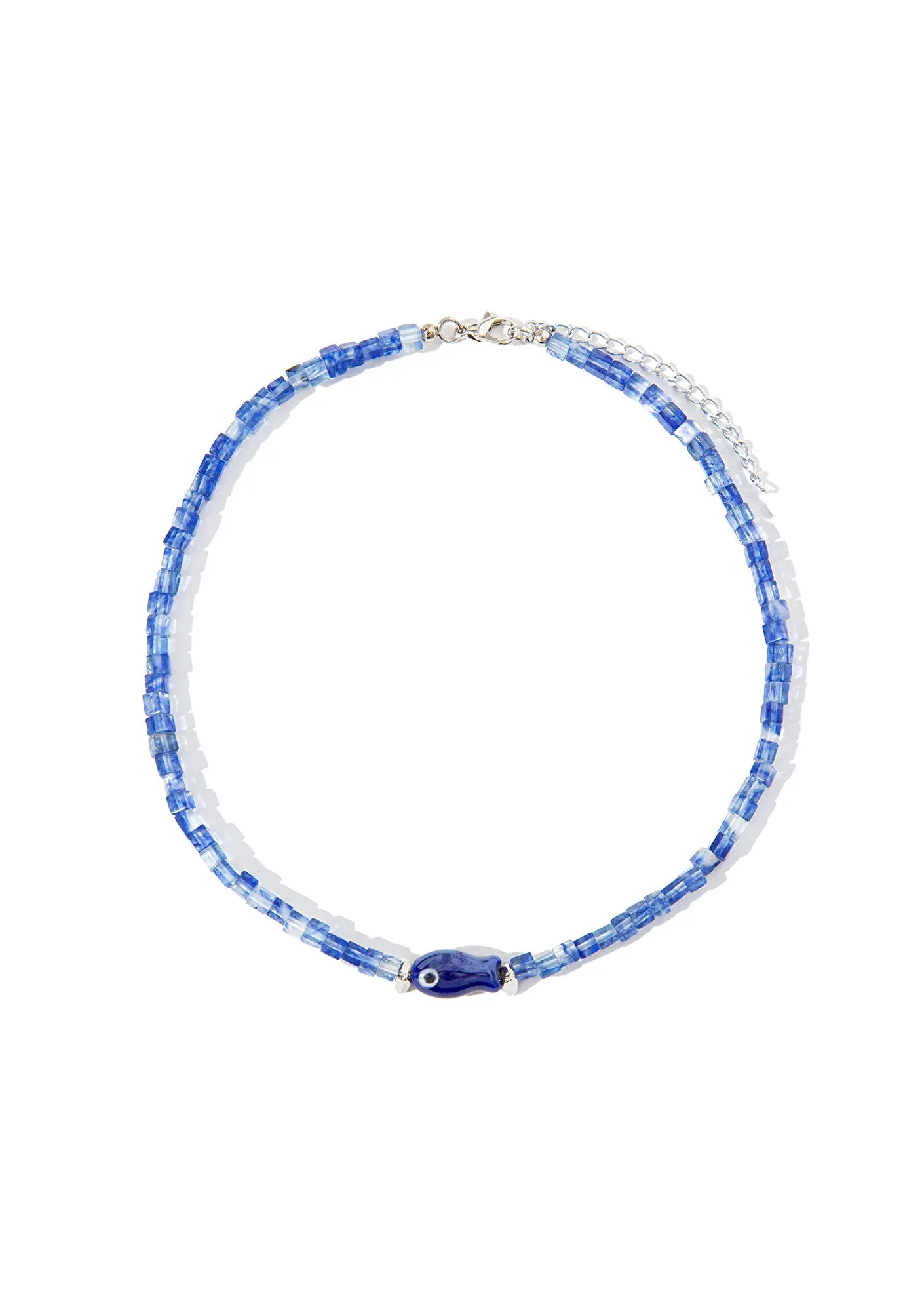 Fish Detailed Navy Necklace