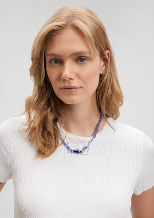 Fish Detailed Navy Necklace