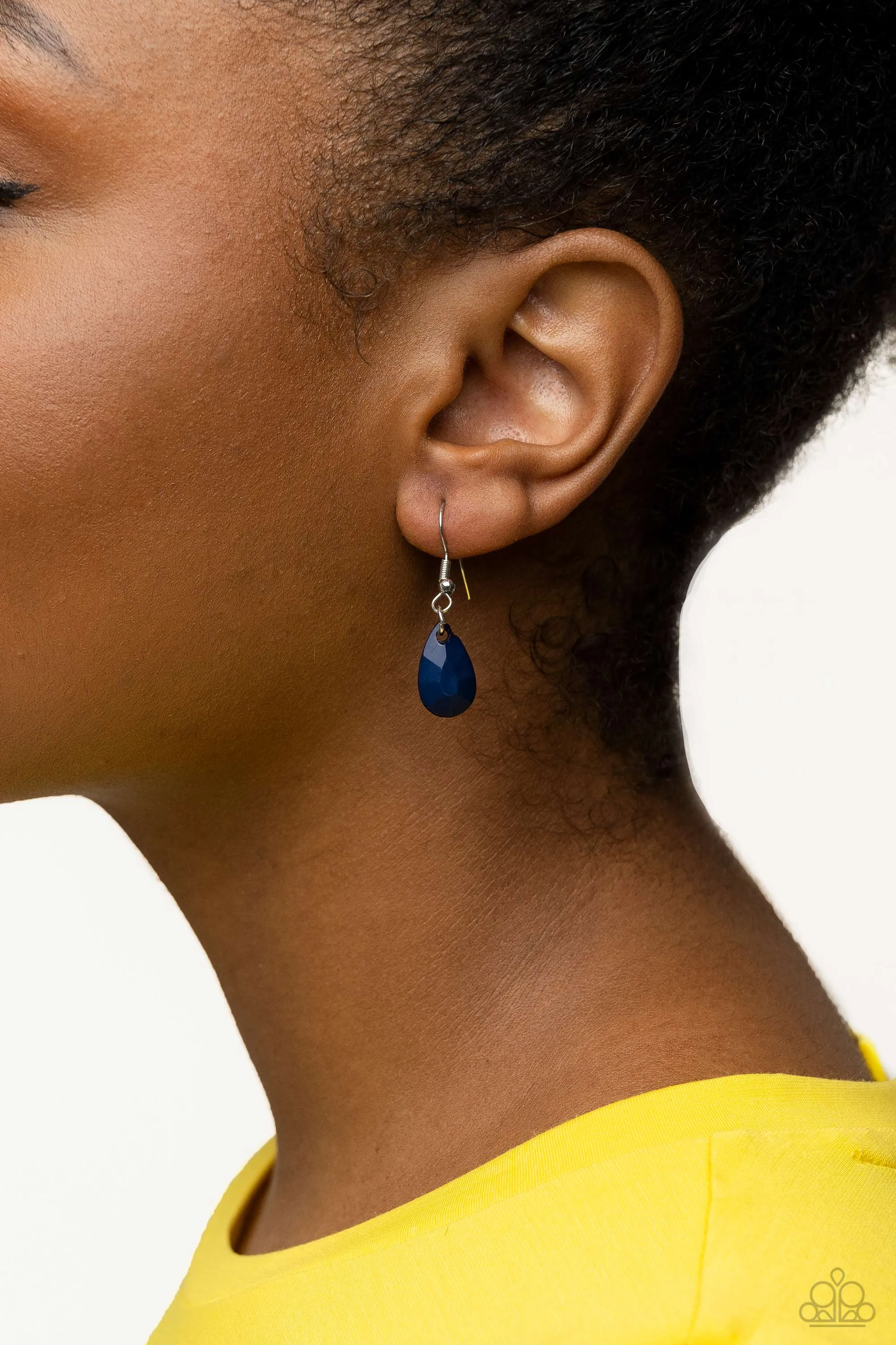 Flirty Flood - Blue Necklace  - Paparazzi Accessories