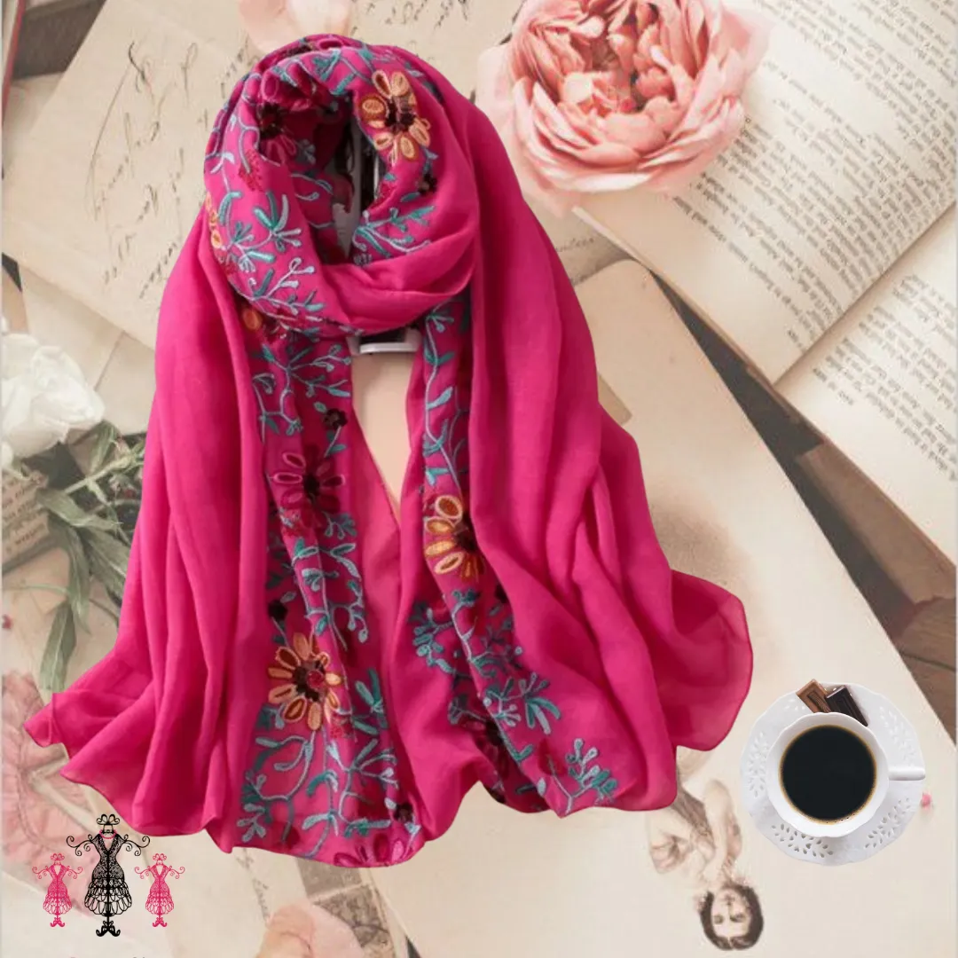 Fuchsia Pashmina Scarf