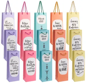 Funny Wine Bottle Gift Bags