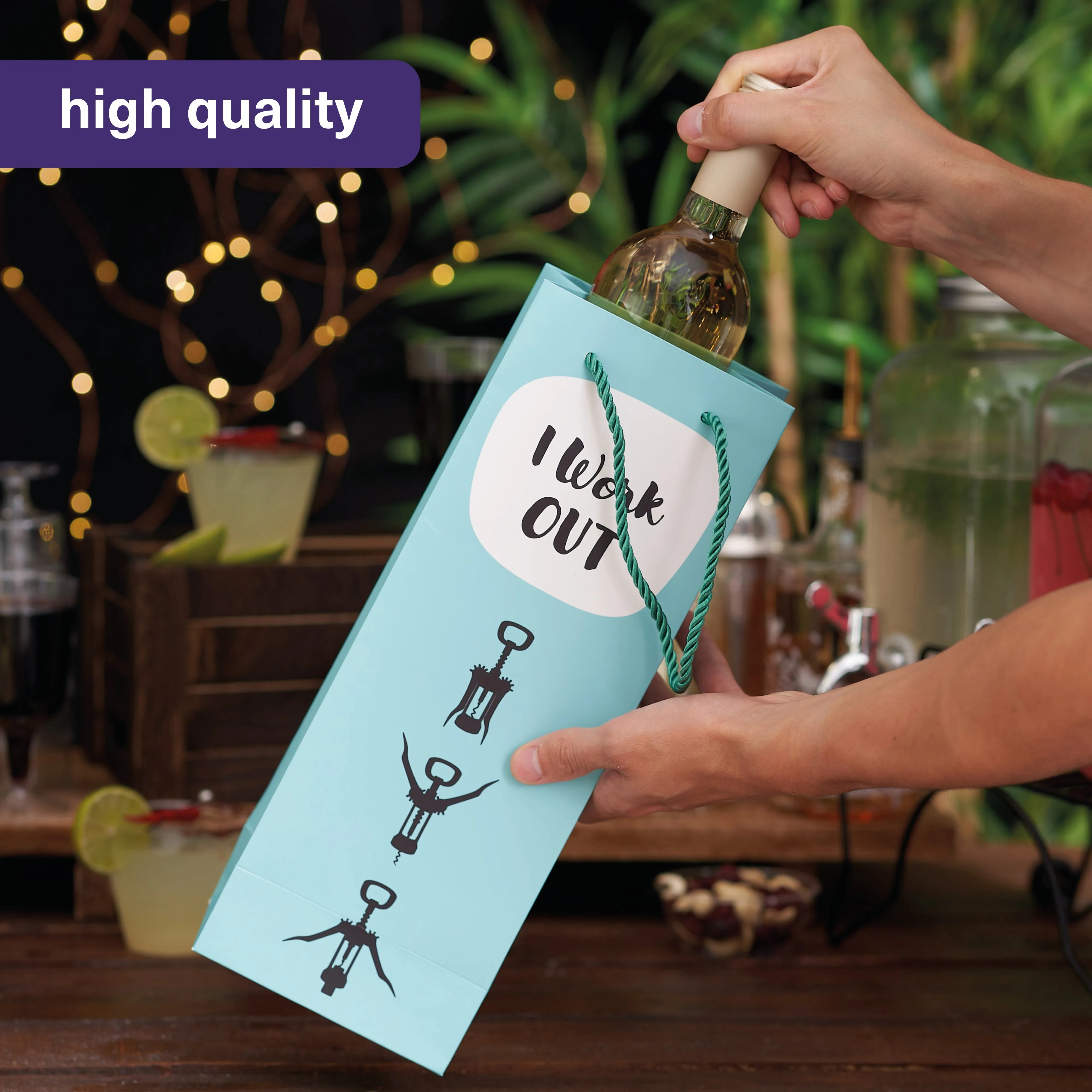 Funny Wine Bottle Gift Bags