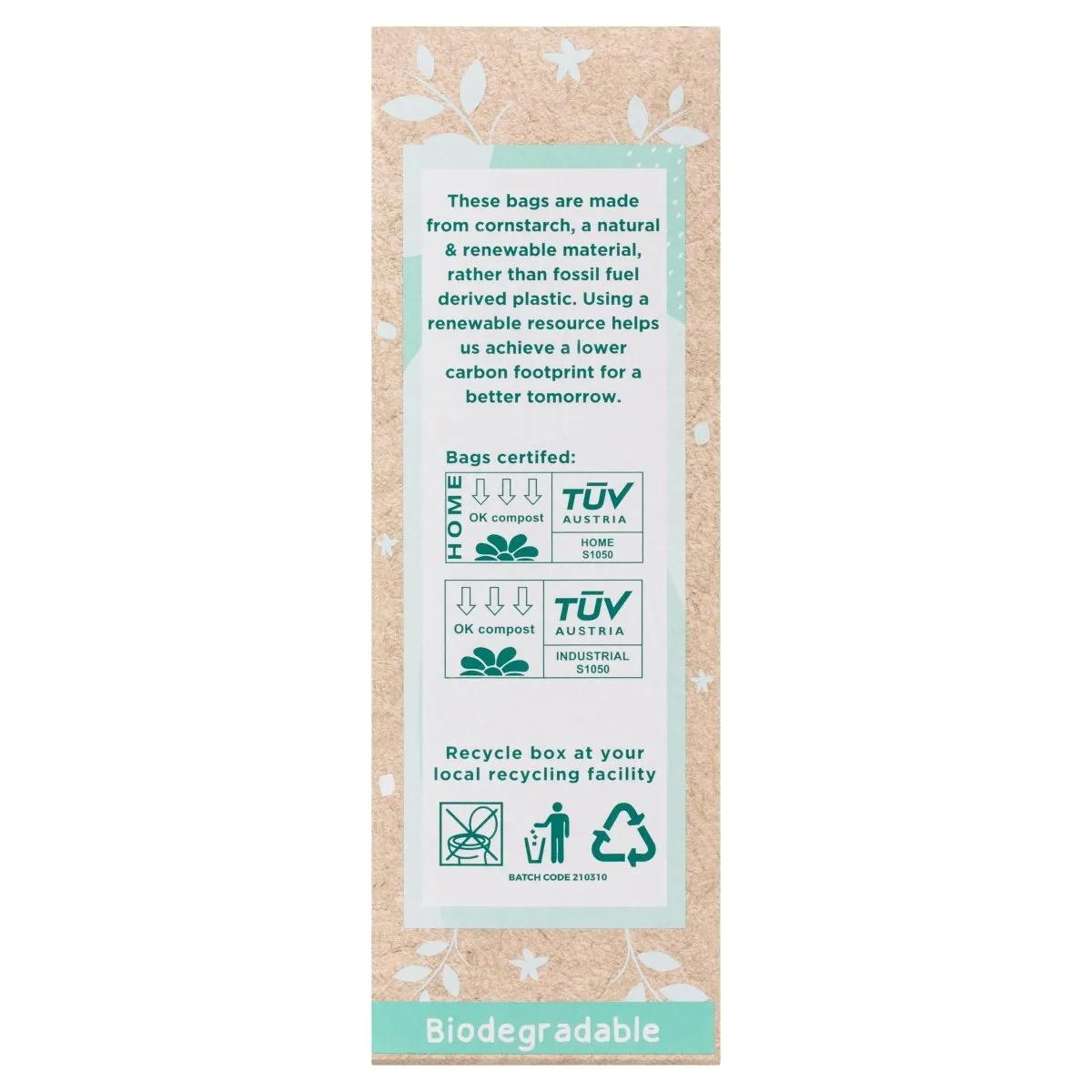 Gaia Natural Baby Biodegradable Nappy Bags 50pack