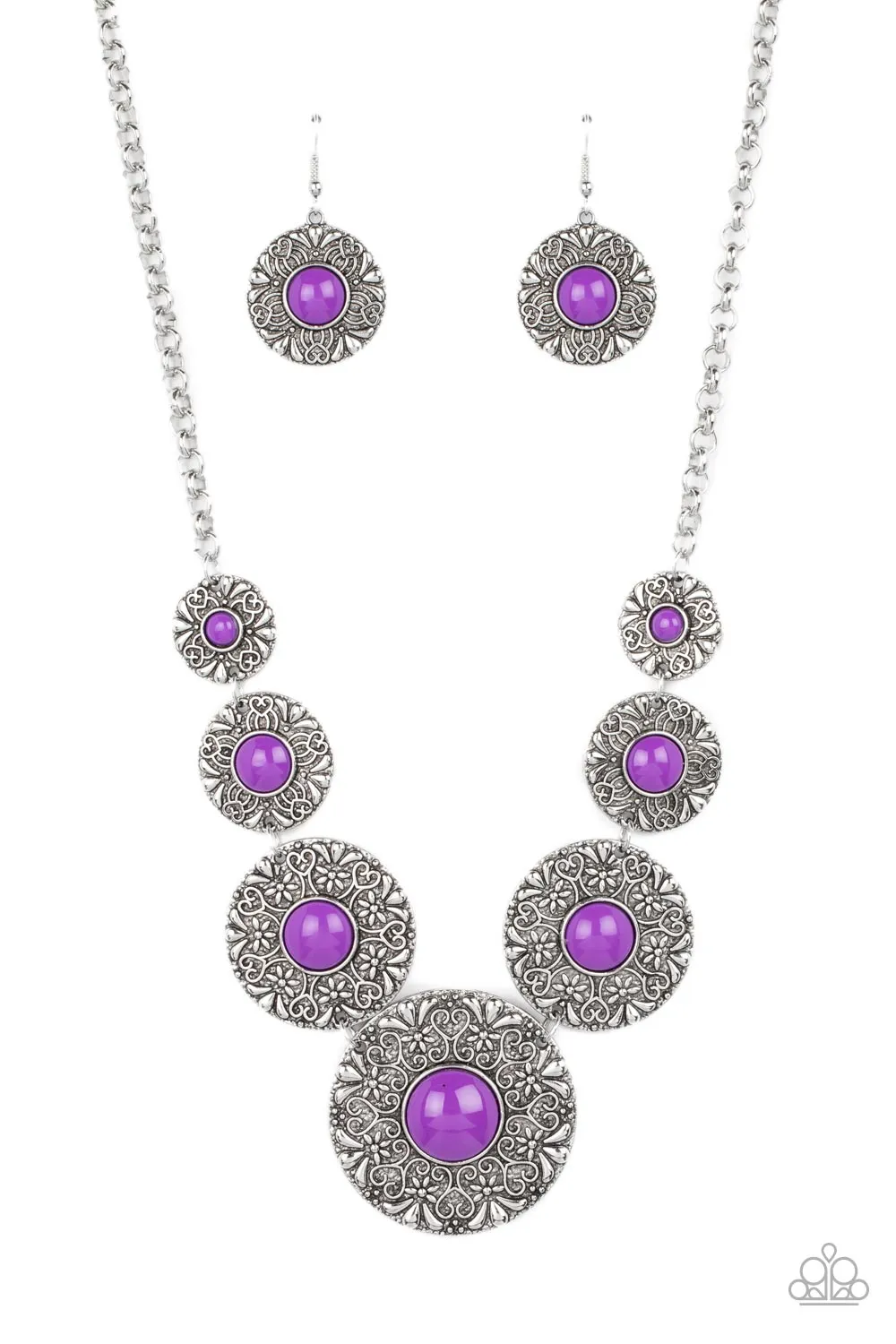 Garden Glade - Purple Necklace - Paparazzi Accessories