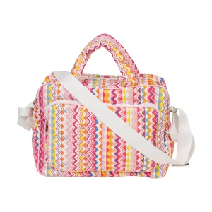 Girls Pink Zig Zag Baby Bag