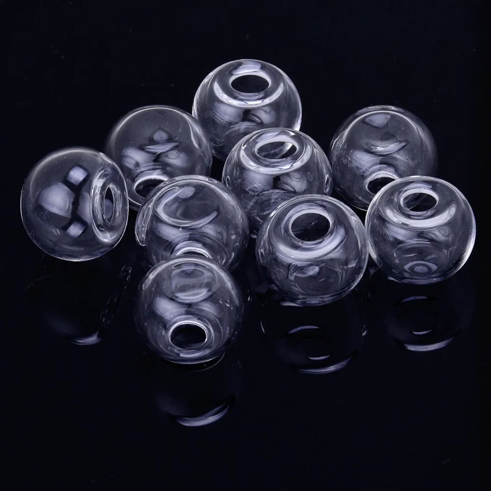 Glass bottles wishing necklace earrings Accessories 10*7mm glass Vials 2.5mm Aperture size 20pcs 10166050