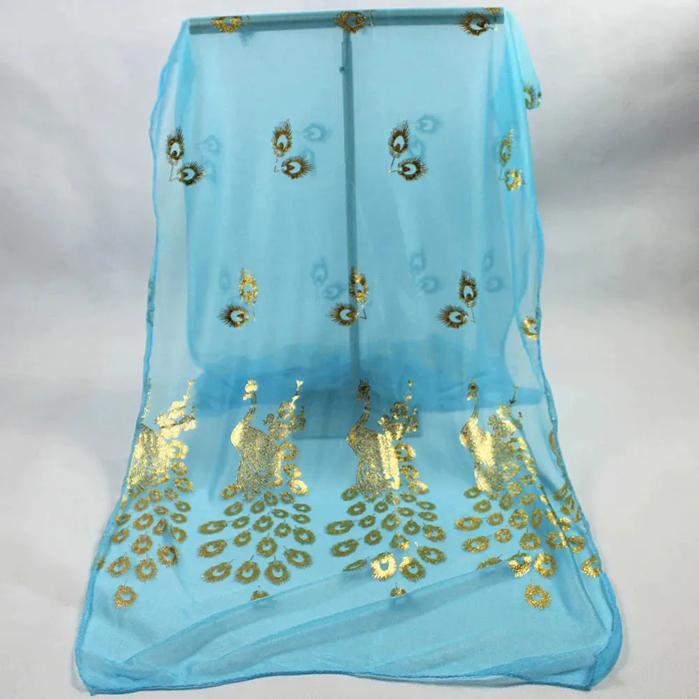 Glitter Shimmer Gold Chiffon Scarf Shawls Muslim Hijab Headscarf Women Long Head Wraps For Summer Beach Scarves Ladies 170*60cm