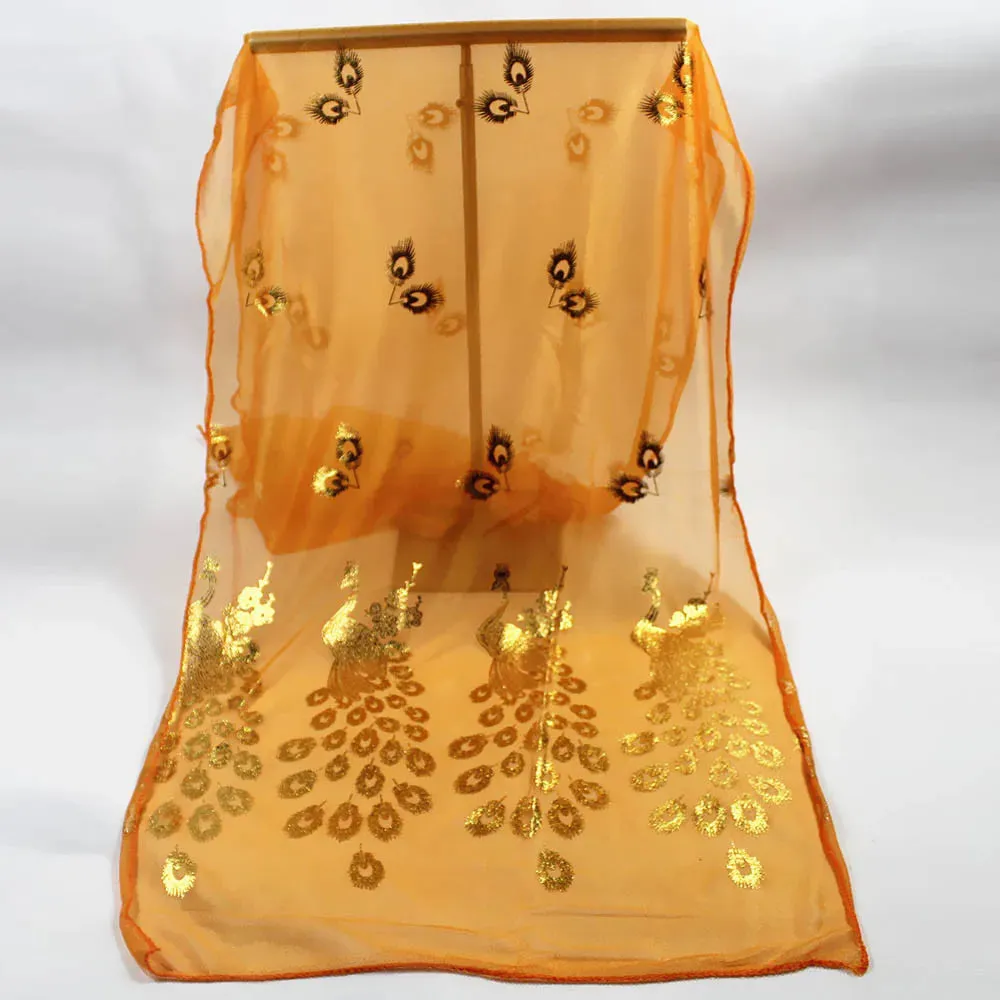 Glitter Shimmer Gold Chiffon Scarf Shawls Muslim Hijab Headscarf Women Long Head Wraps For Summer Beach Scarves Ladies 170*60cm