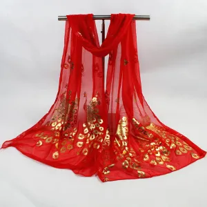 Glitter Shimmer Gold Chiffon Scarf Shawls Muslim Hijab Headscarf Women Long Head Wraps For Summer Beach Scarves Ladies 170*60cm