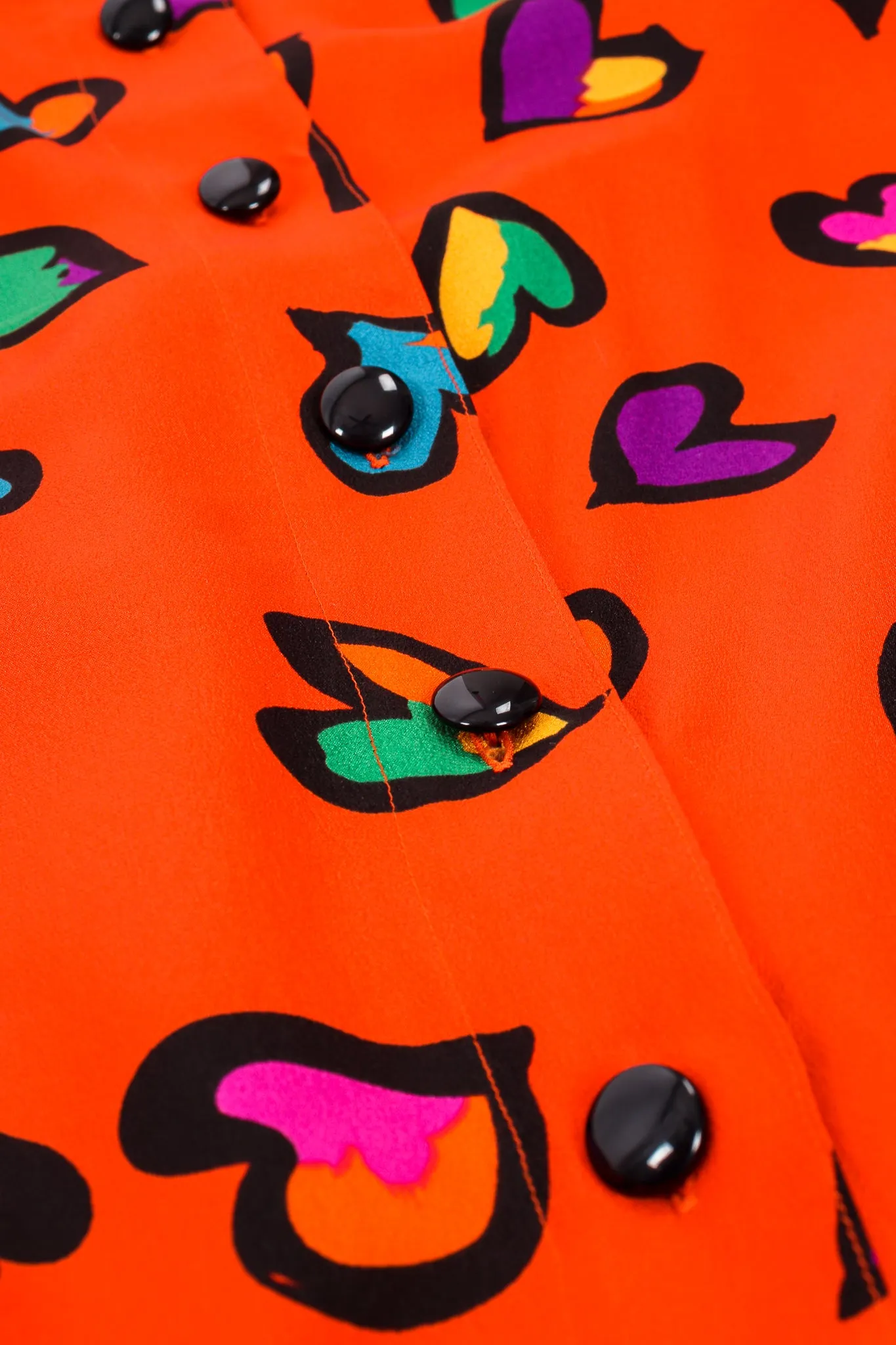 Graffiti Heart Print Blouse