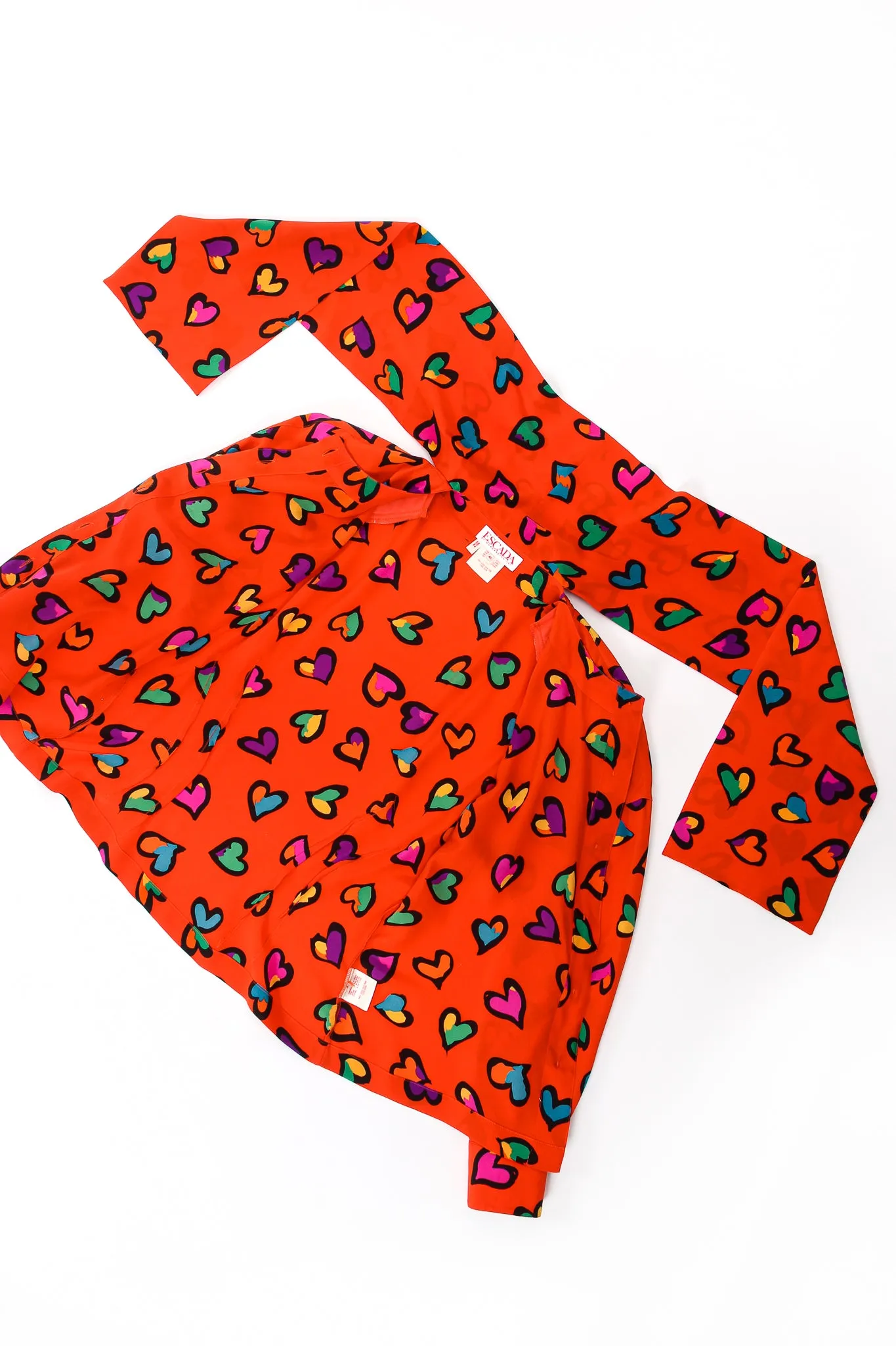 Graffiti Heart Print Blouse