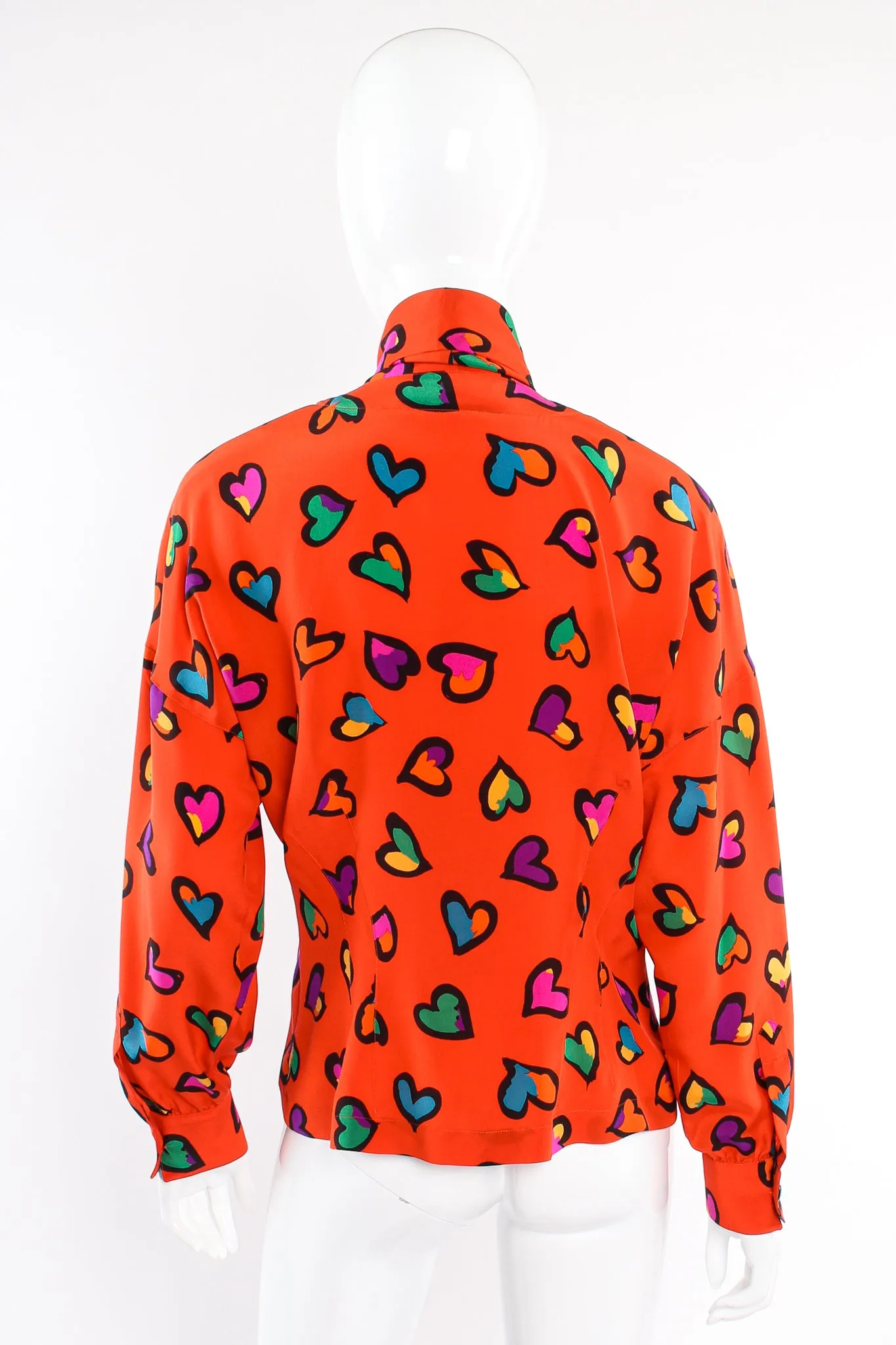 Graffiti Heart Print Blouse