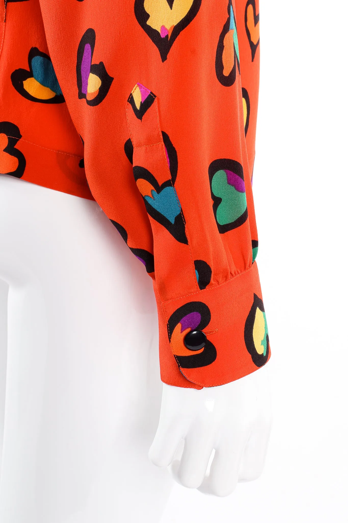 Graffiti Heart Print Blouse